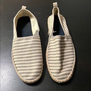Striped Espadrille Flats